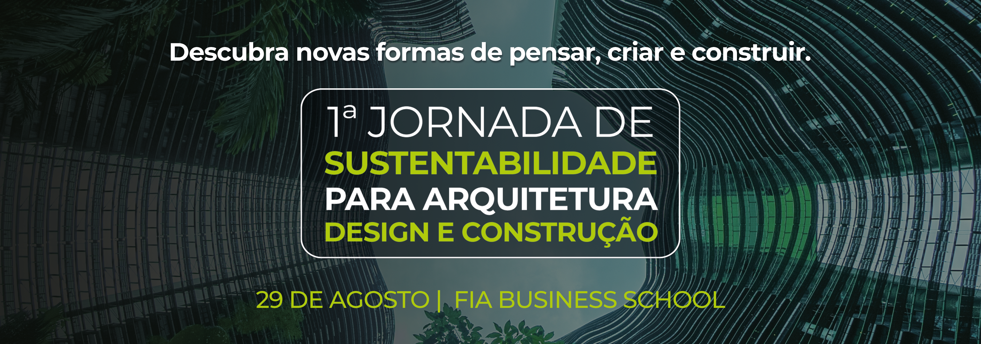 Banner com publicidade para a jornada da sustentabilidade e ESG